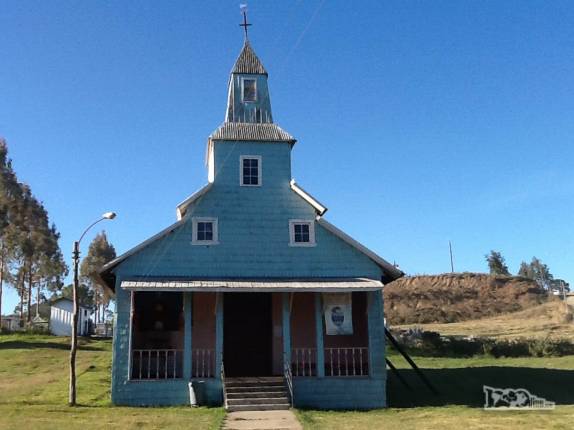 Igreja de Pid Pid, na ilha de Chiloé, no sul do Chile